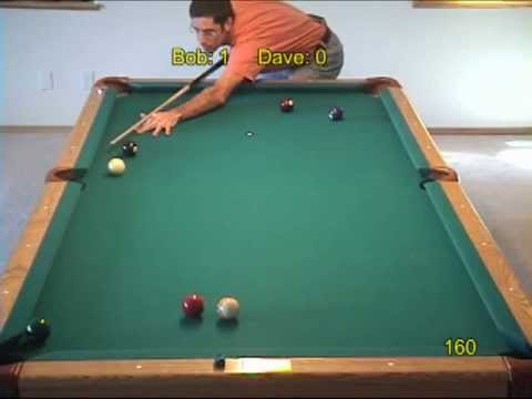Pool and billiards safety challenge game and drill, from VEPP V (NV C.17)
