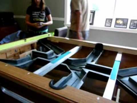 Coin Operated Pool Table Tracks with Slate OFF