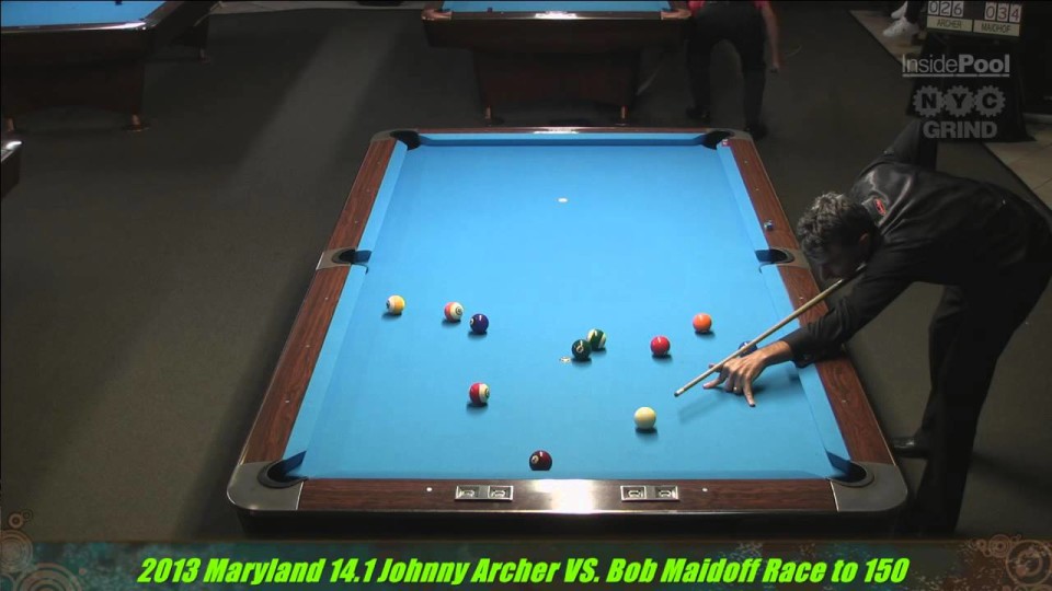 Johnny Archer VS  Bob Maidhof Maryland 14 1