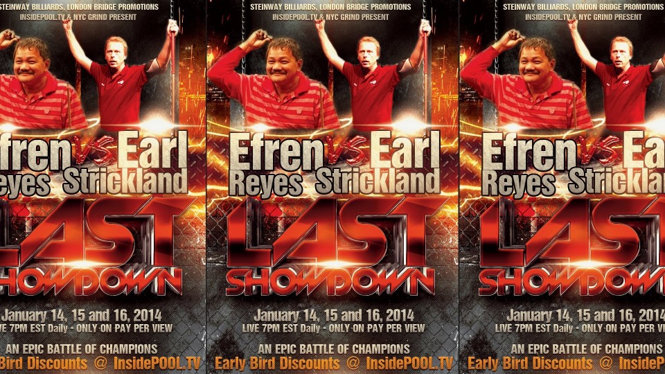 Efren Reyes vs Earl Strickland 10 Foot Challenge