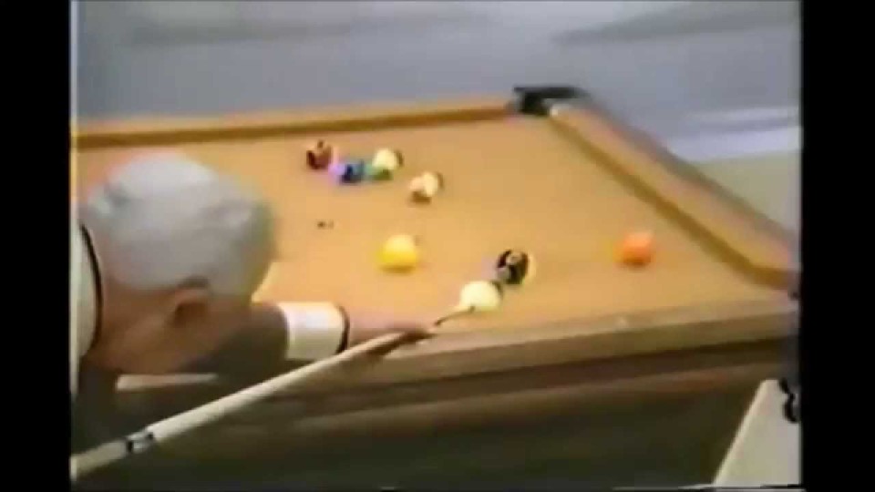 Pool Lessons – Aiming and Breaks Shot Lessons from Willie Mosconi