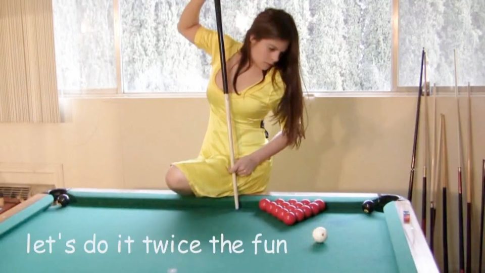Seven trick shots with Mary Avina on Billiard Snooker Pool Table