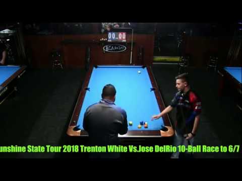Jose DelRio VS  Trenton White 2018 Sunshine State Tour at Stroker’s Billiards, Palm Harbor ,FL