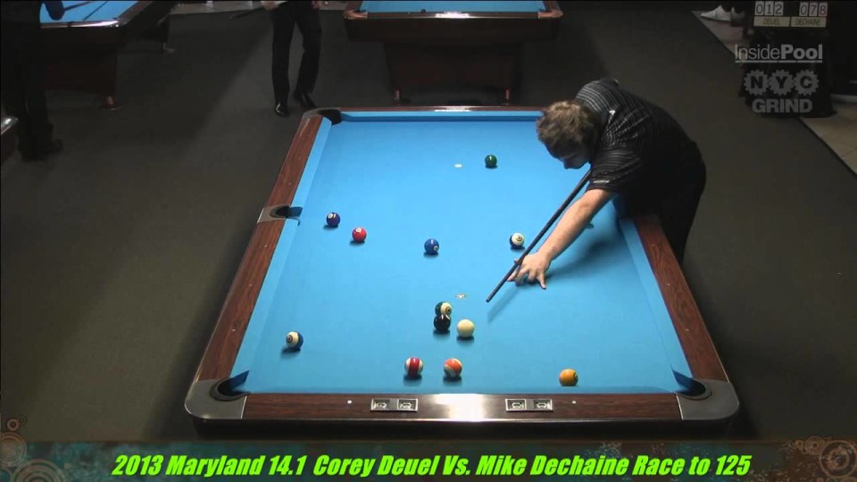 Corey Deuel Vs  Mike Dechaine Maryland 14.1 Straight Pool Championships