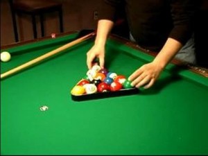 How to Play 8-Ball : Racking the Balls in Billiards