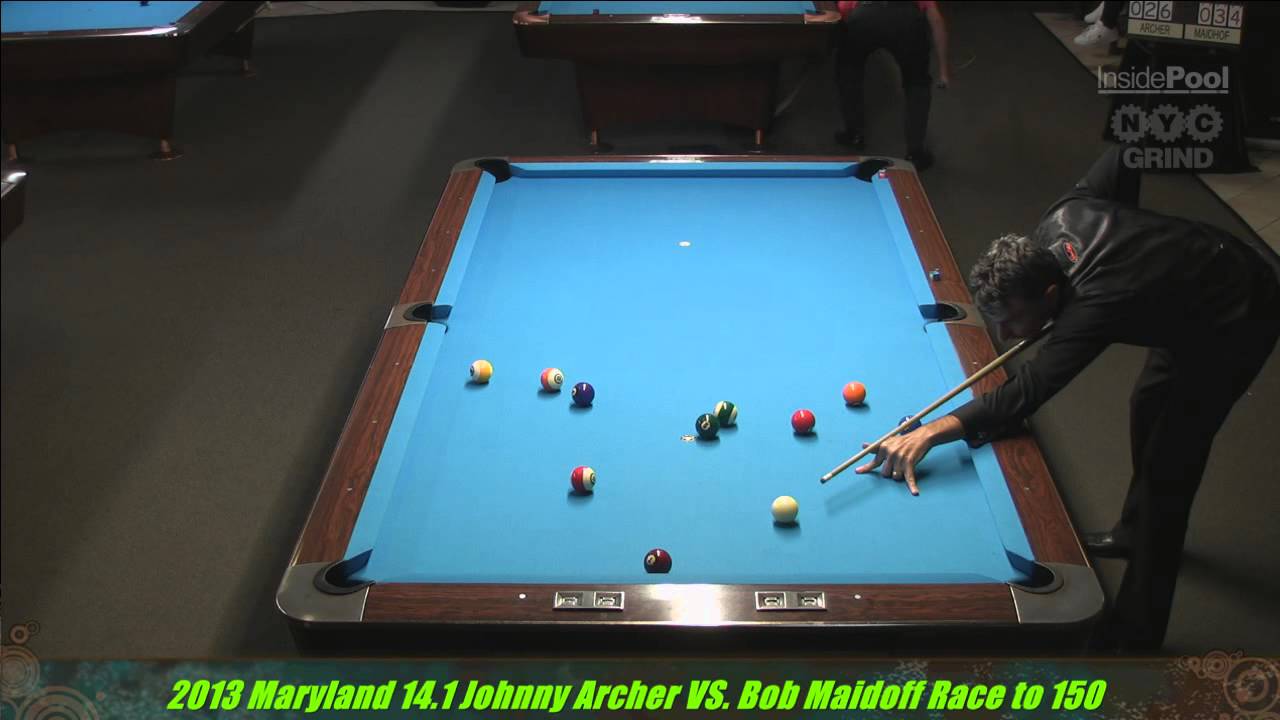 Johnny Archer VS Bob Maidhof Maryland 14 1 | Pool Playing Tips