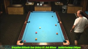 Sam Quincy Vs  Bob Milane 2013 Drexeline Billiards