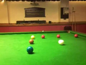 snooker tips # demonstration of playing with side.