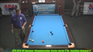 2013 APA US Amateur Championship Carlos Carter VS  Jonathan Newman