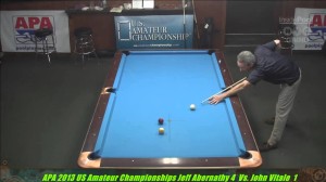 2013 APA US Amateur Championship Jeff Abernathy VS  John Vitale