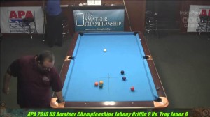 2013 APA US Amateur Championship Johnny Griffin VS  Troy Jones