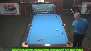 2013 APA US Amateur Championship Justin Ledford VS  Adam Wilson