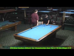 2013 Great Southern Billiard Tour Championships Finals Alex Olinger VS  Kenn Tran