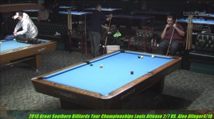 2013 Great Southern Billiard tour Championship Louis Attese Vs Alex Olinger