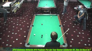 Hunter Lombardo VS  Zion Zvi Predator Pro Am Tour Steinway Billiards