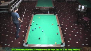 Zion Zvi VS  Mike Dechaine Predator Pro -Am Tour at Steinway Billiards 2014