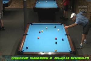 2014 Syracuse 10 ball  Gary Lloyd Vs  Ron Casanzio