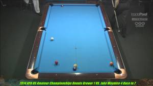 2014 APA US Amateur Champion Dennis Brewer VS  Jake Waymire